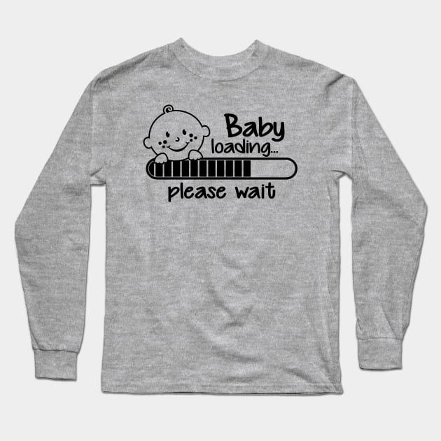 Baby loading... please wait Long Sleeve T-Shirt by Cheesybee